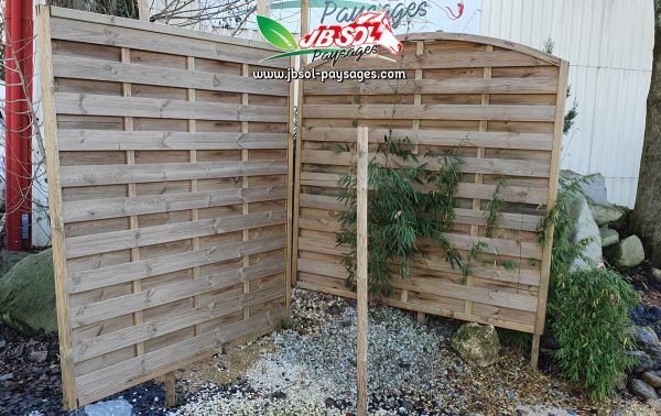 Poteau Carré Pointe Diamant 90X90X240