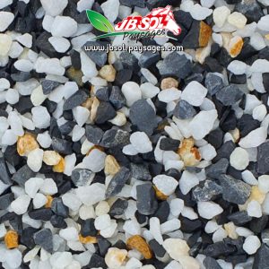 Gravier Concassé Noir/Blanc 8/14 (Basalte/Marbre)  Big Bag 500Kg
