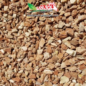 Gravier Concassé Rouge Alicante 6/12 (Marbre) Big Bag 500 Kg