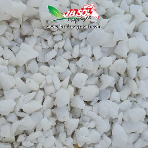 Gravier Concassé Thassos Blanc 3/8 (Marbre) Big Bag1500 Kg