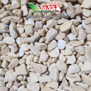 Gravier Roulé Blanc Ivoire (Pierre Marbrière) 20/40 Big Bag 1 Tonne