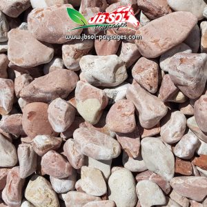 Gravier Roulé Rouge Alicante 15/25 (Marbre) Big Bag 500Kg