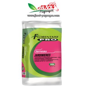 Terreau Jardinieres et Bac avec engrais de retard Sac 50 L, Palette de 45 Sacs