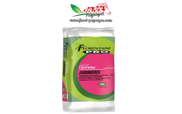 Terreau Jardinieres et Bac avec engrais de retard Sac 50 L, Palette de 45 Sacs