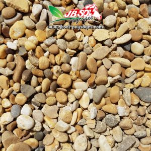 Gravier Roulé Jaune Miel (Silico Calcaire) 10/16 Big Bag 1 Tonne